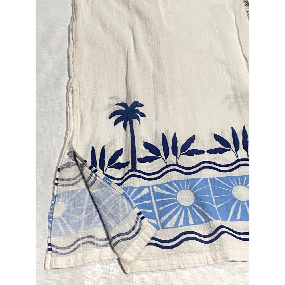 Rip Curl Santorini Sun Print Gauze Maxi Dress M? Adj Straps Breezy Flowy Summer - Picture 4 of 6